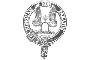 Johnston Scottish Clan Crest Sterling Silver Badge For Kilt or Jacket