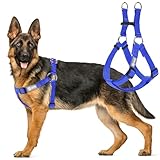 AKC Step-in Dog Harness – Adjustable Solid Color Vest with Dual D-Rings, No-Pull Comfort Fit for Small, Medium, Large Dogs – Black, Gray, Navy, Pink