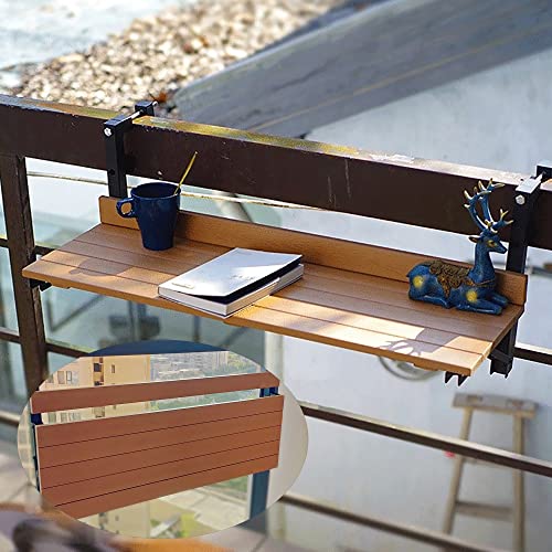 Table de bar de balcon pliable au design élégant aspect bois - 2