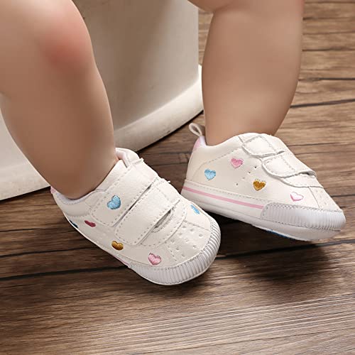 Image of Clowora Baby Boys Girls Shoes Non-Slip Rubber Sole Sneakers Infant First Walking Toddler Crib Shoes Newborn Loafers Flats.