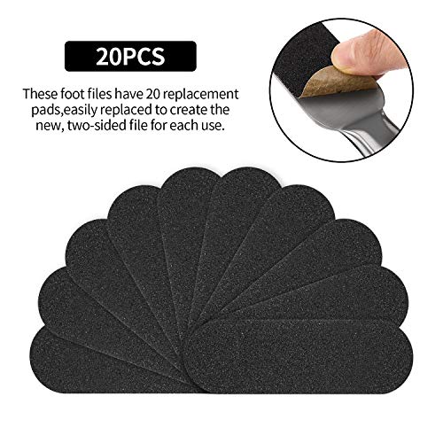 Kit de pedicura para pies con raspador de acero y almohadillas para el cuidado diario 4