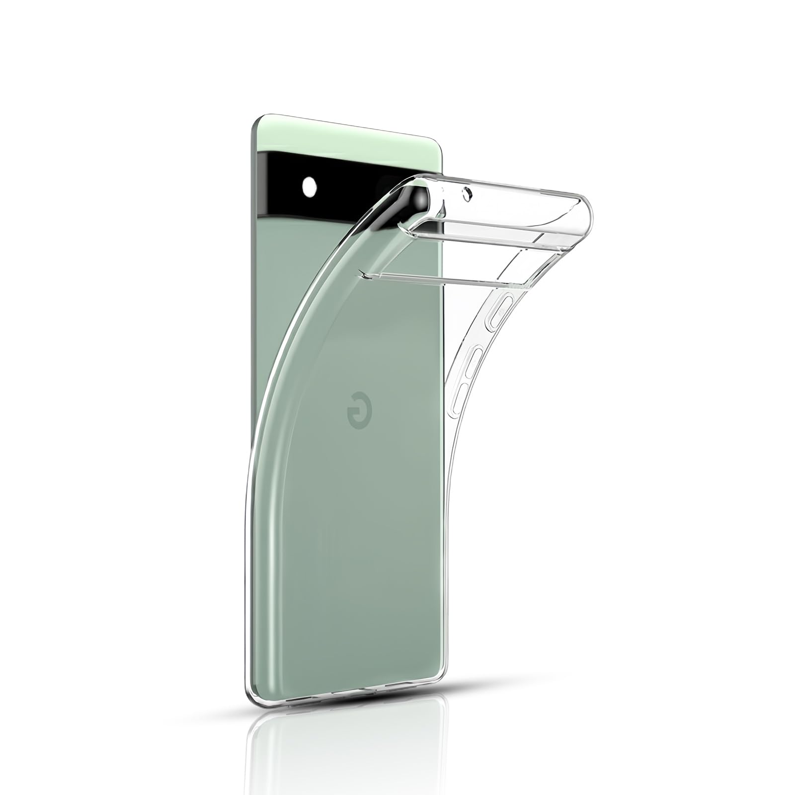 Google Pixel 6A用の ケース クリアPixel 6A カバー TPU 高透過率 耐衝撃 薄型 軽量型 黄ばみ防止 指紋防止 TPU素材を採用して Google Pixel 6A（透明）