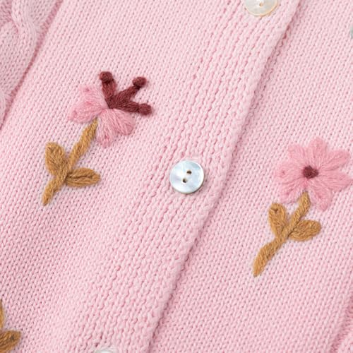 Image of Curipeer Toddler Girl Sweater Cardigans, Long Sleeve Coat, 18M-9Y | Soft Warm Fabric, Spring and Fall Casual Wear, Little and Baby Girl
