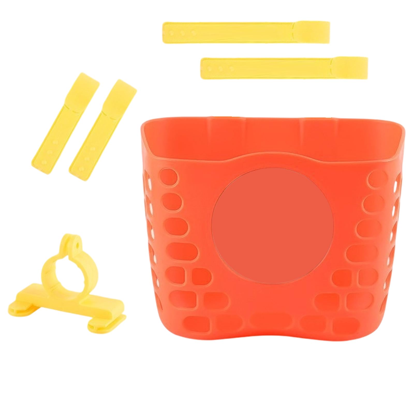 QIAOLIDA Removable Bicycles Basket Colorful Bike Front Handlebars Storage Basket for Boy Girl Bicycles