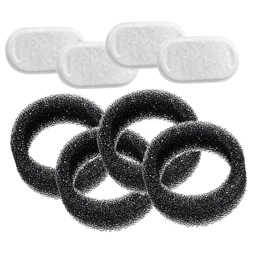 Parliky Kit de Filtros de Repuesto para Dispensador de Agua para Perros y Gatos 4 Filtros de Acero Inoxidable Filtración Eficaz para Fuente de Agua de Mascotas Accesorios para Bebederos