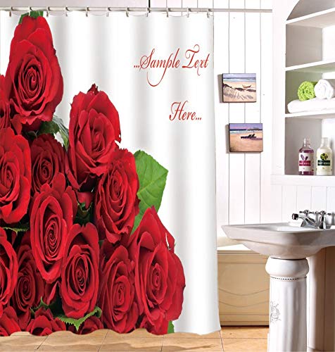 Tenda da doccia con rose vintage / Decorazione da bagno floreale