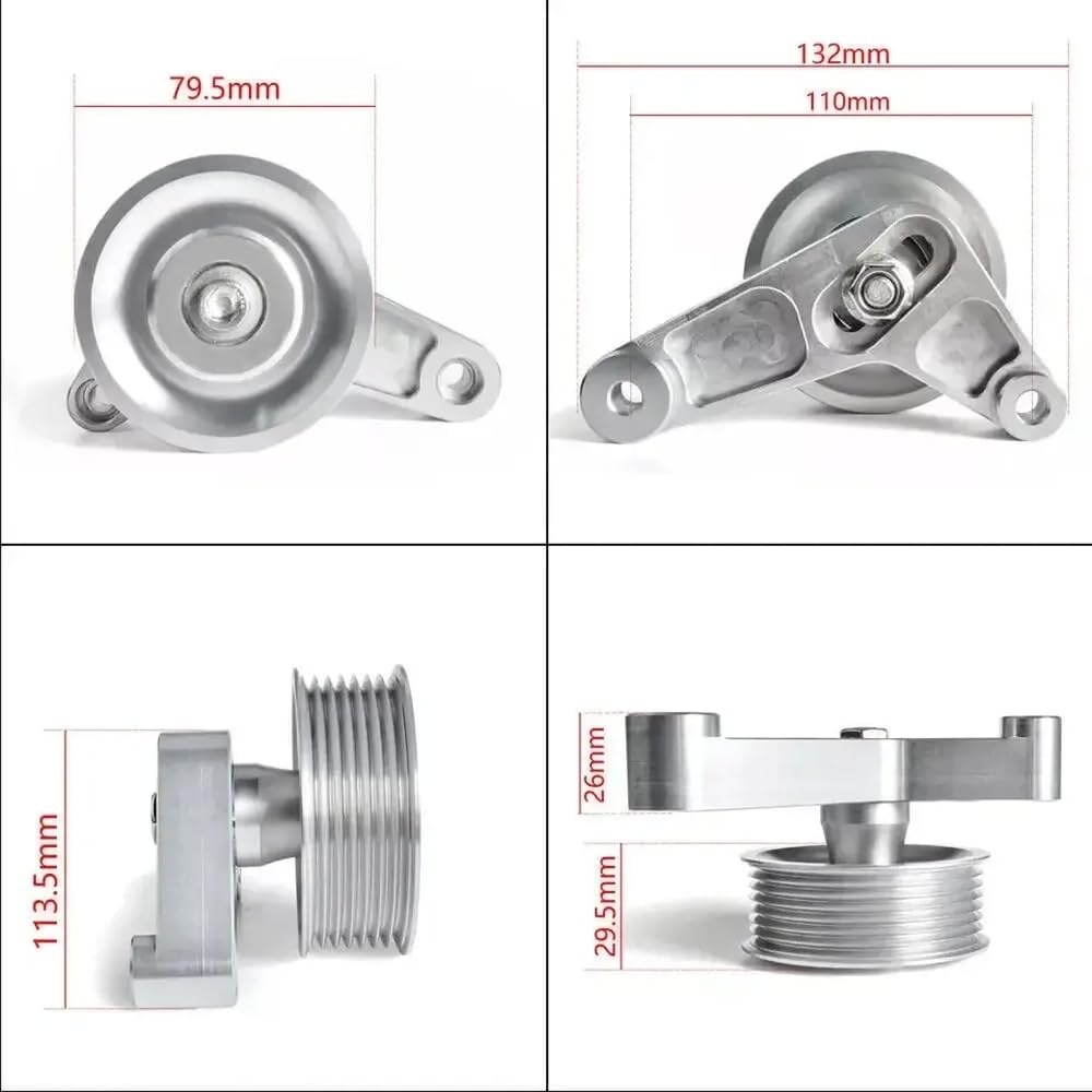 Kit de poulie de poulie réglable compatible avec l'échange de la série k Compatible avec Civic et Integra avec des moteurs de performance K24