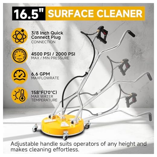 16.5” Pressure Washer Surface Cleaner Attachment