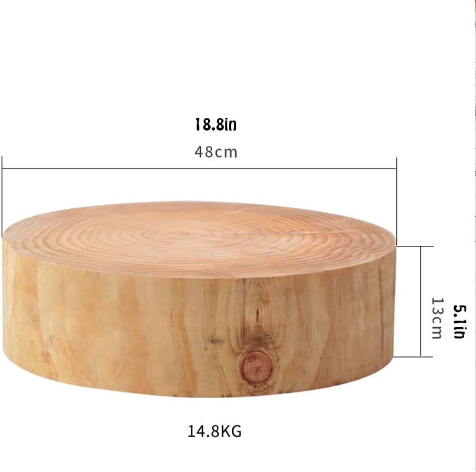 Choing BoardRound Pine Cutting Board Heavy Duty for Kitchen Professional Cutting Board for Meat Fish Vegetable Cheese Kitchen Sulies，Large