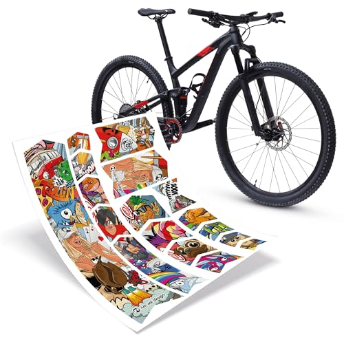 Estremamente resistente: la protezione per telaio della bicicletta Riesel Design è molto resistente grazie al materiale high-tech con struttura a nido d'ape. Anche con un uso frequente ed estremo, la struttura rimane fissa.