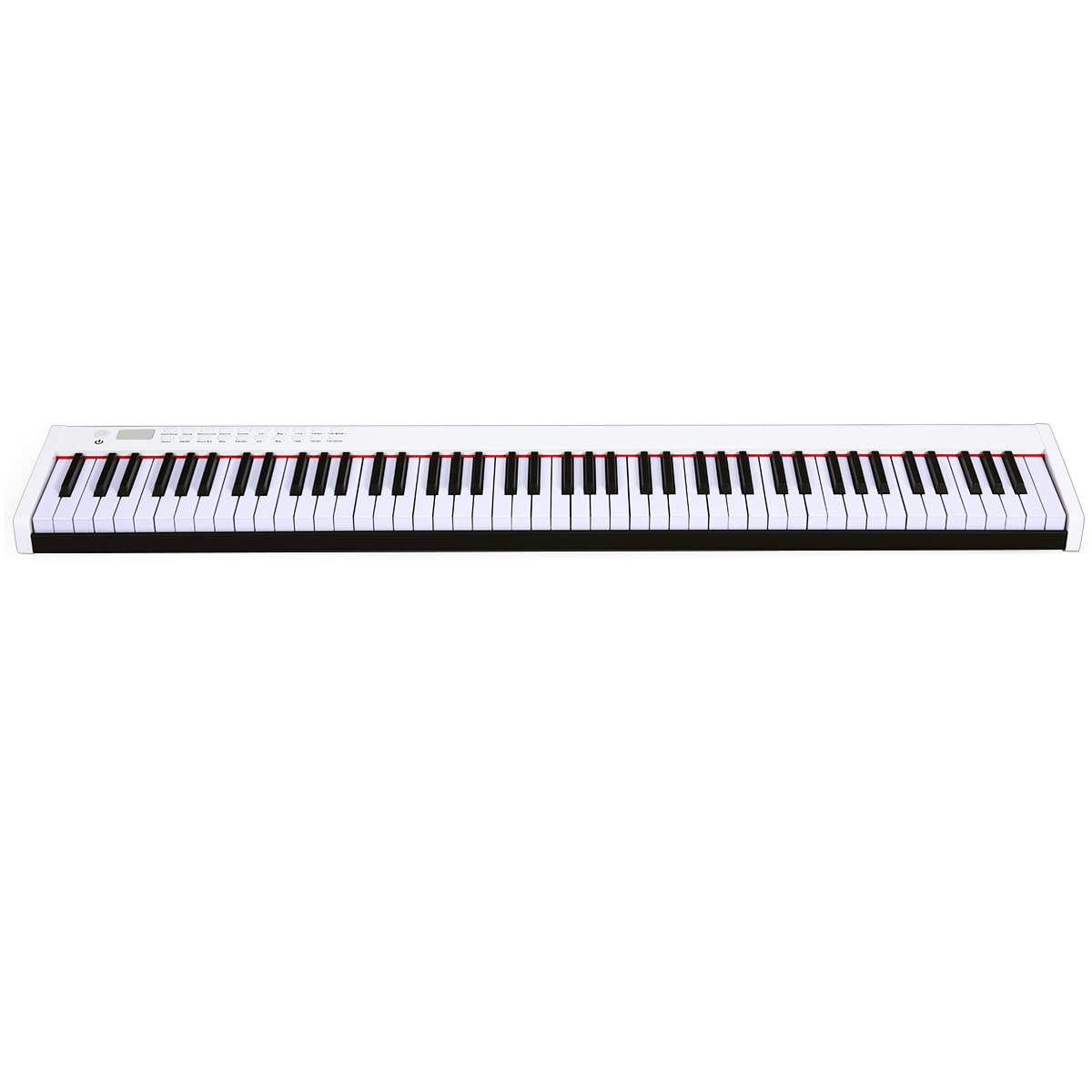 GOPLUS 61/88 Tasten Digitalpiano mit Anschlagdynamischen Standardtasten, Tragbares E-Klavier mit 128 Klänge & Rhythmen, Pedal, Keyboard mit Lehr- & Metronom-Funktionen, MIDI(88 Tasten, Weiß)