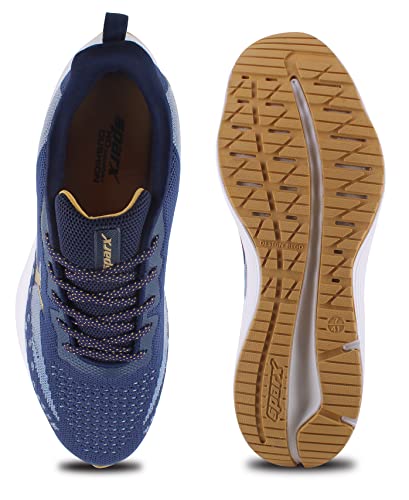 Image of SPARX Men SM-756 Navy Blue Gold Sports Shoes (Size - 9)