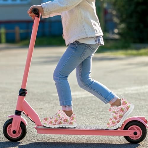Kids Running Shoes Walking Sports Athletic Tennis Sneakers for Boys Girls Strawberry Pattern4