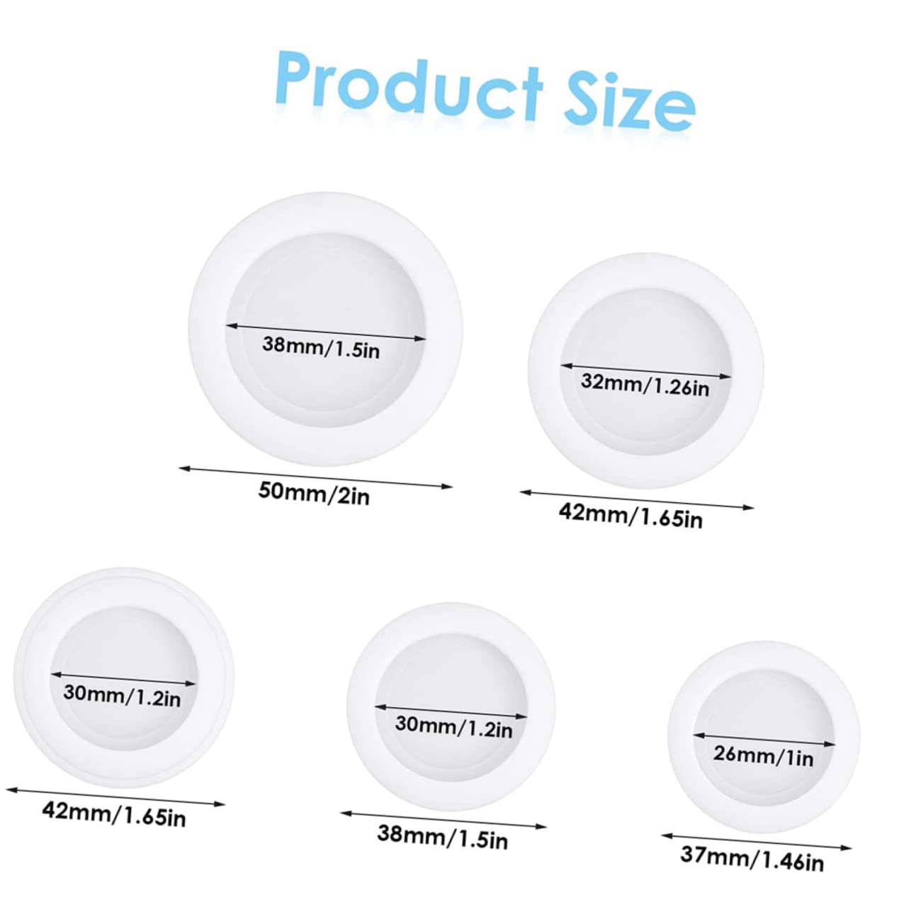 MAGICLULU Sealed Piggy Bank Bottom Plugs 20 Pack Plaster Doll Covers Money Box Bottom Stoppers Piggy Bank Stopper Caps