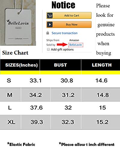 BelleLovin Women's Sheer Mesh Long Sleeve Crop Top Sexy Tee, Black, Size Small