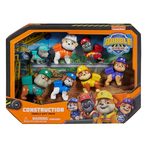 Rubble & Crew, Confezione Regalo, Set Con 7 Personaggi Da Collezione, Giocattoli Per Bambini E Bambine Dai 3 Anni In Su - 7