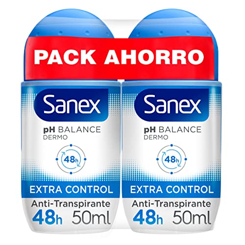 Sanex Desodorante Dermo Extra Control, 2 x 50ml
