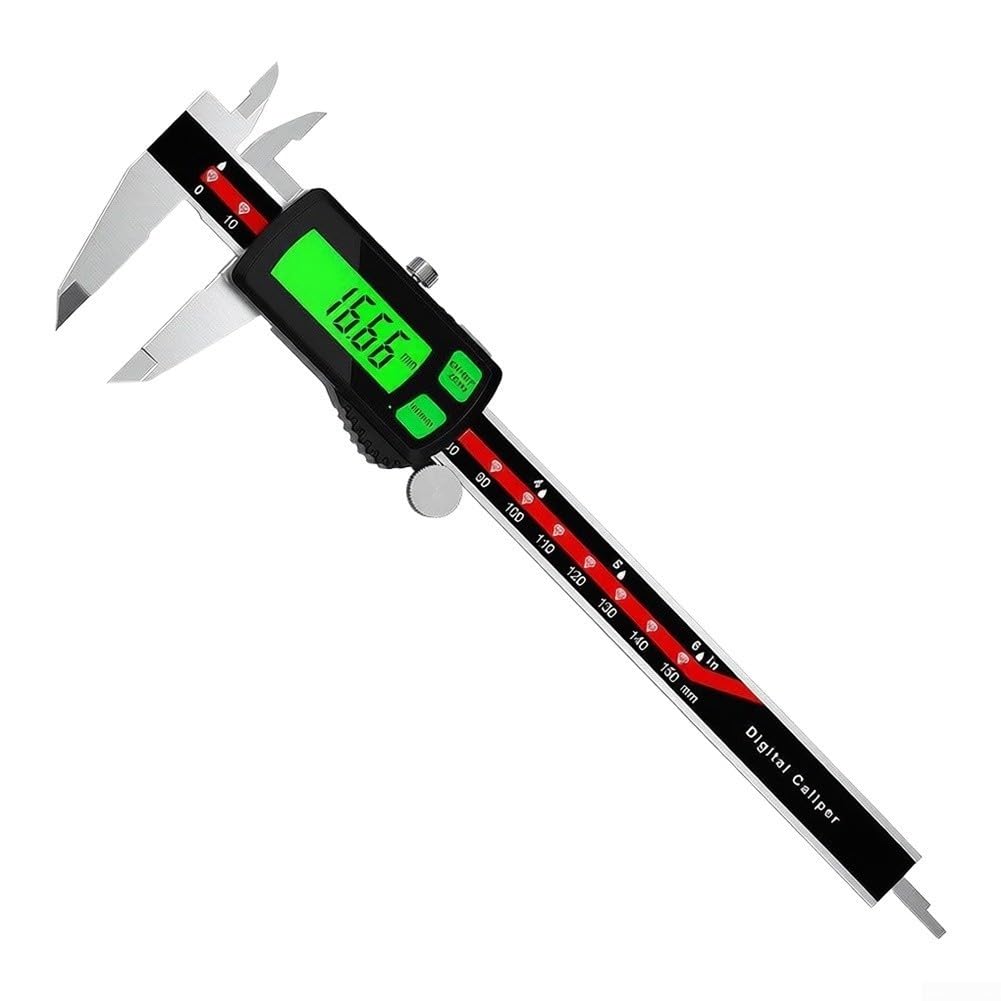 Digitaler Messschieber Edelstahl USB-C Grün(0-300mm)
