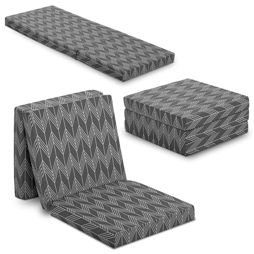 Sleezzz CloudComfort   Colchón plegable (65 x 190 cm, altura de 8,5 cm, 3 piezas, plegable)