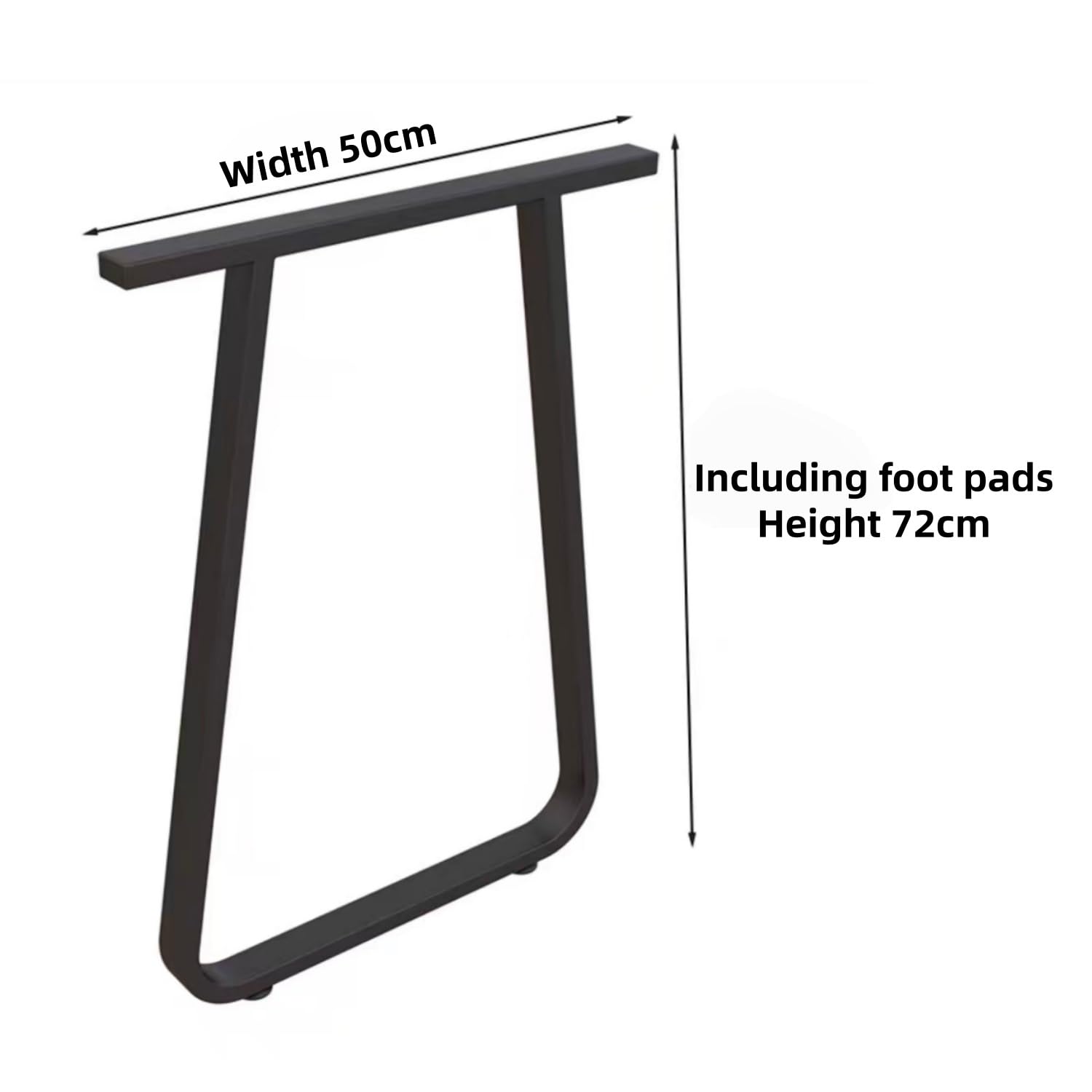 Regulowane nogi stołu – stal walcowana na zimno, wysokość 72 cm, nowoczesny design na biurko, stół jadalny, bar, blat roboczy