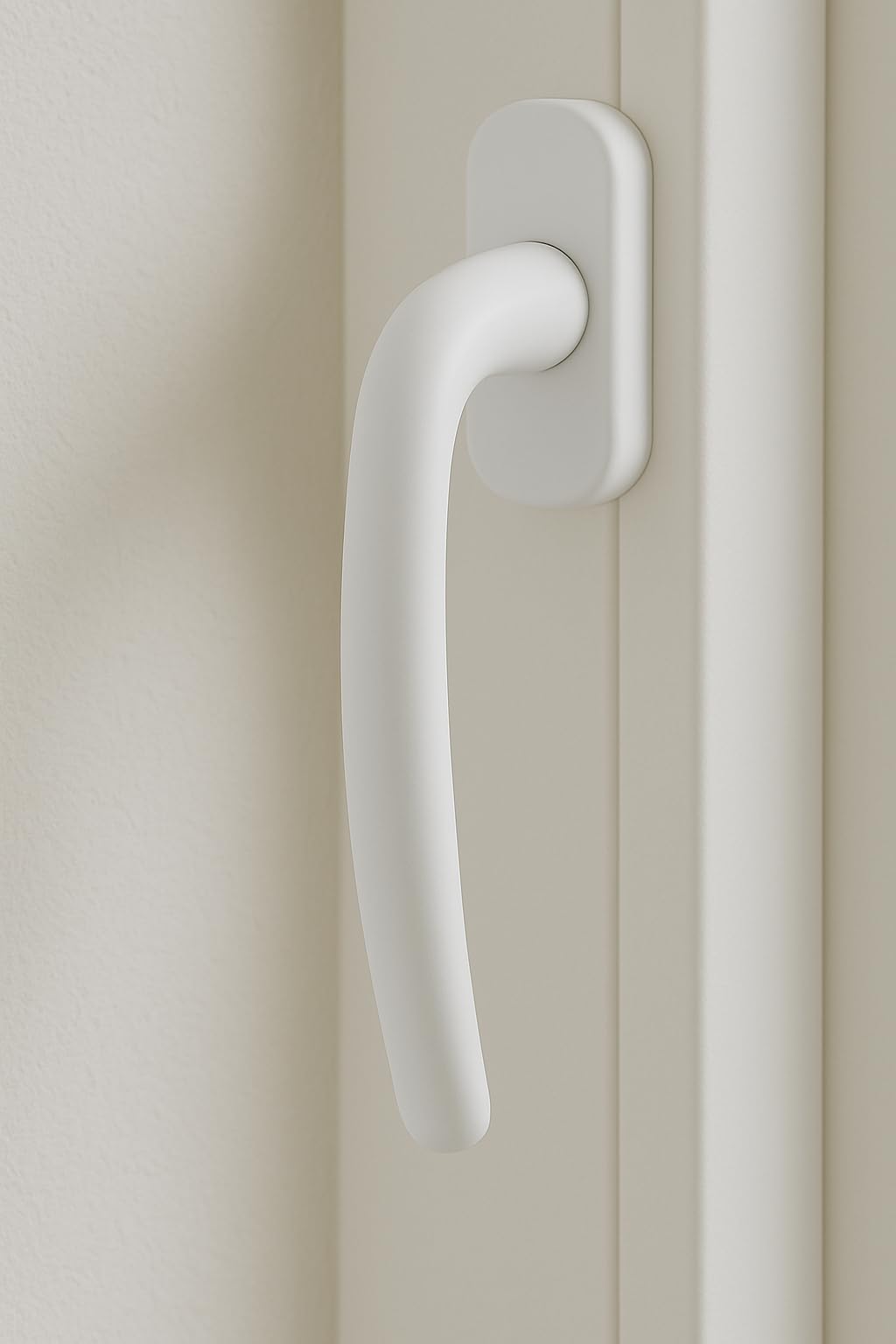 Poignée de fenêtre blanche 360 degrés pour porte fenêtre