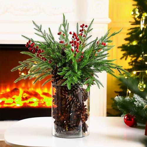 Shappy 42 Pcs Christmas Table Centerpieces DIY Farmhouse Christmas Centerpieces