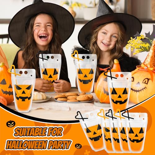 Set de 36 Bolsas para Bebidas Halloween con Popotes miniatura 6