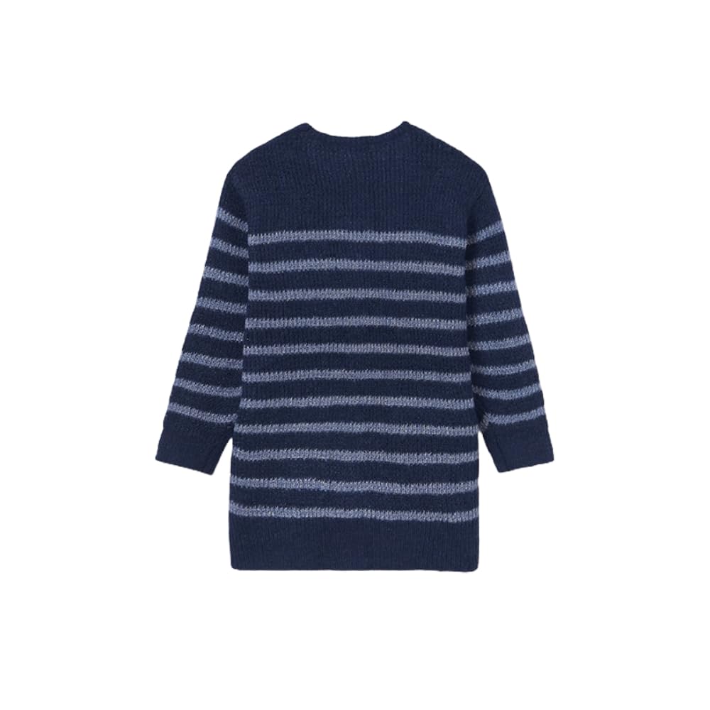 Chaqueta de punto para niña - longitud media, suéter ligero elegante y casual, manga larga, ropa de abrigo para niña para primavera, otoño e invierno, 7313