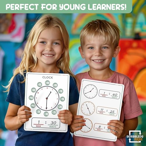 Scribbledo CLOCK SHEETS Telling Time Teaching Clock thumb #4