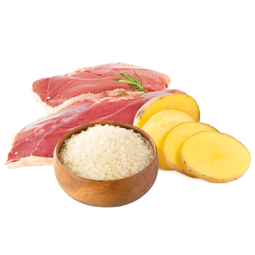 Unica Natura Crocchette per Cani Maxi, Anatra, Riso e Patate, 12 kg, Senza Glutine, per Cani di Taglia Grande