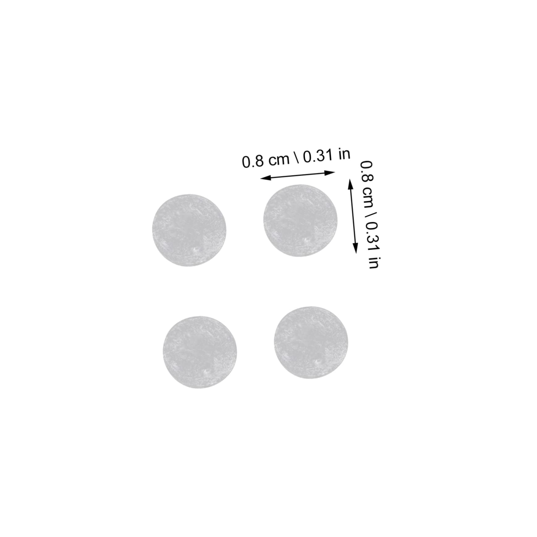 EXCEART 5 Set Particelle Colloidali Anti-collisione Paracolpi Per Ante Dell'armadio Trasparenti Paraurti Del Gabinetto Paraurti Della Porta Dell'armadio Paracolpi Per Mobili 2 Fogli*5