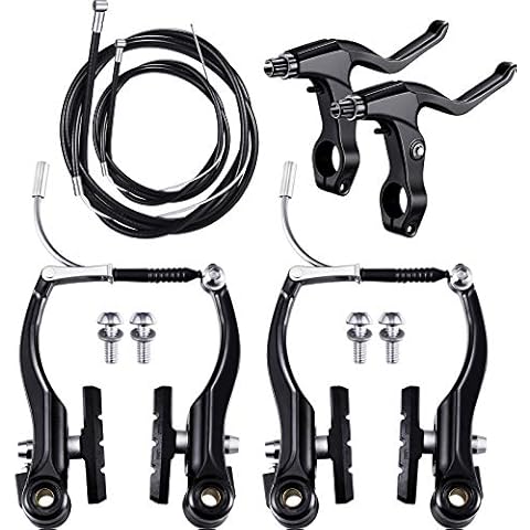 Complete Bike Brake Set with Cables Cover