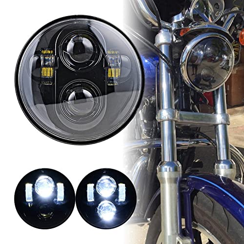 5.75 Polegada LED Projetor Farol Fog Light High Low Beam Para Harley David Para Softail Dyna Sportst