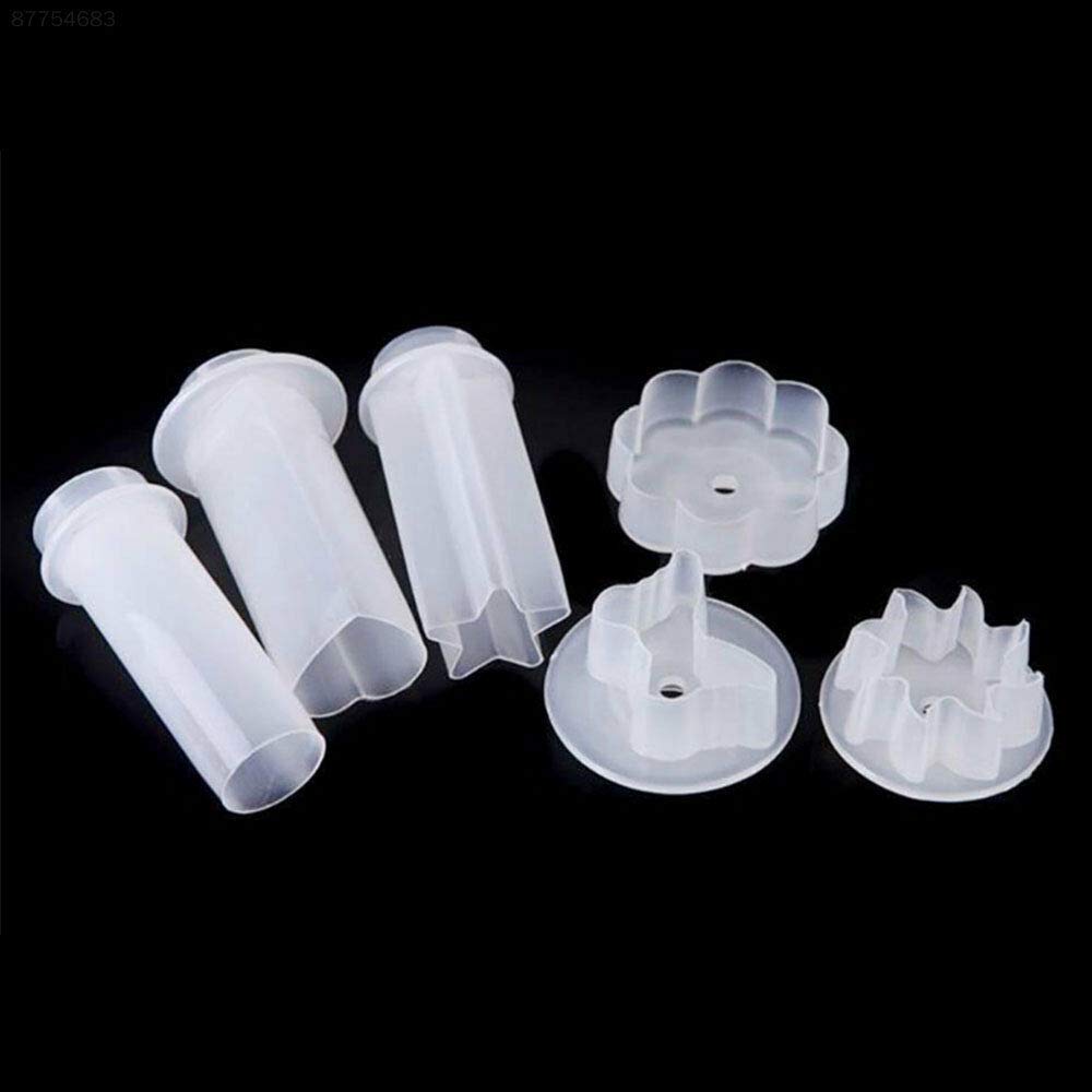 PRAV® 6A6A 6 Shape Cake Fruit Maker 6PCS ABS+PP Smoothie Fruit Vegetable Cake Tools