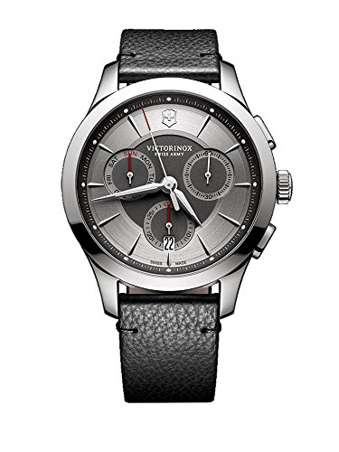 Preisvergleich Produktbild Victorinox Herren Chronograph Quarz Uhr mit Leder Armband 241748