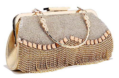 Sac à main boulette anti-perte de strass pour soirée et mariage - 3