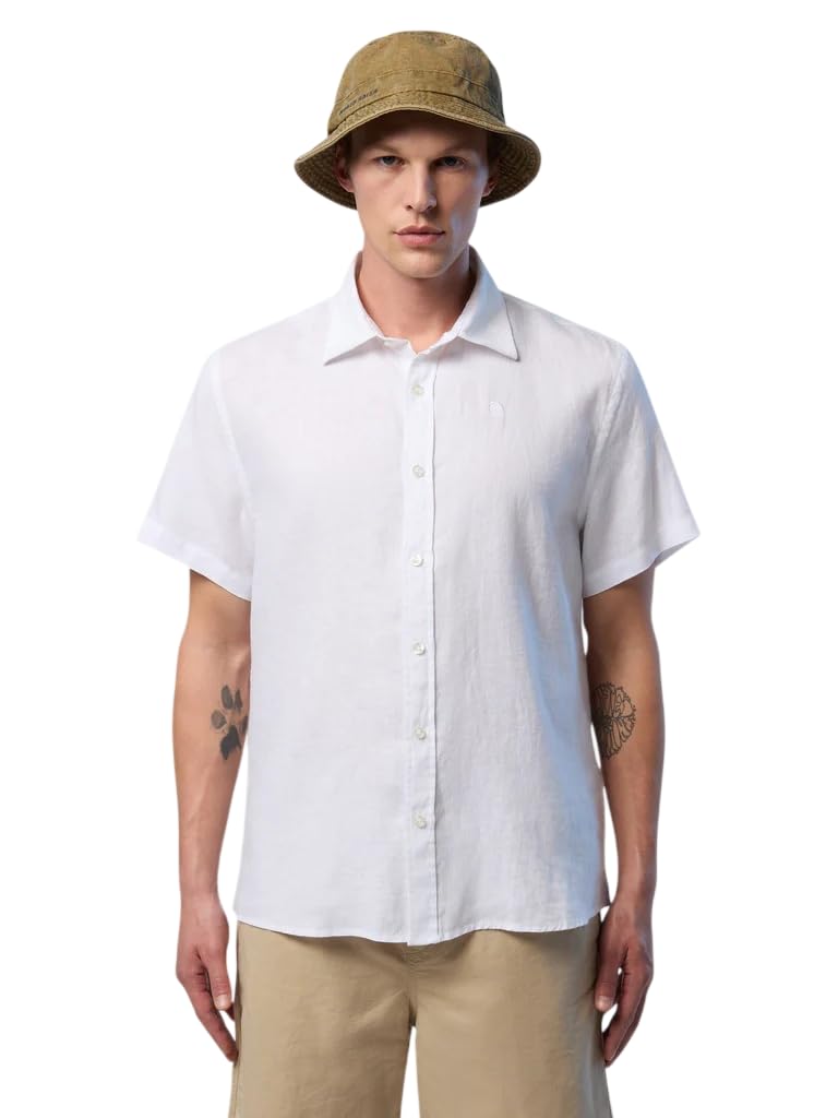 NORTH SAILS Camicia Uomo in Lino a Maniche Corte 664439