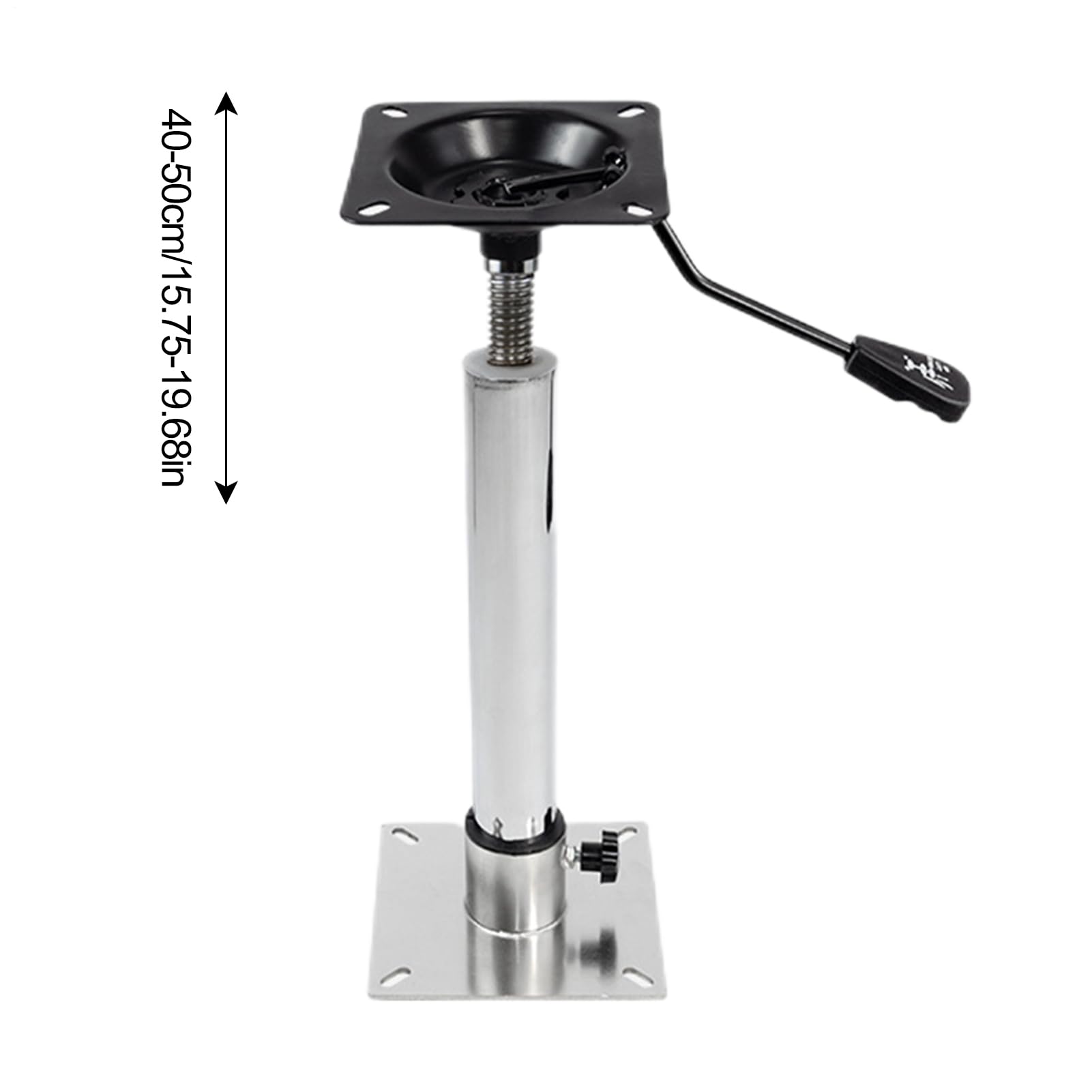 Pedestal Ajustable Asiento Base Giratoria Para Asiento, Soporte Pedestal | Soporte Giratorio Para Asiento Náutico Resistente Sillas Marinas Pesca Yates Pontones Deportes Acuáticos Y Recreo