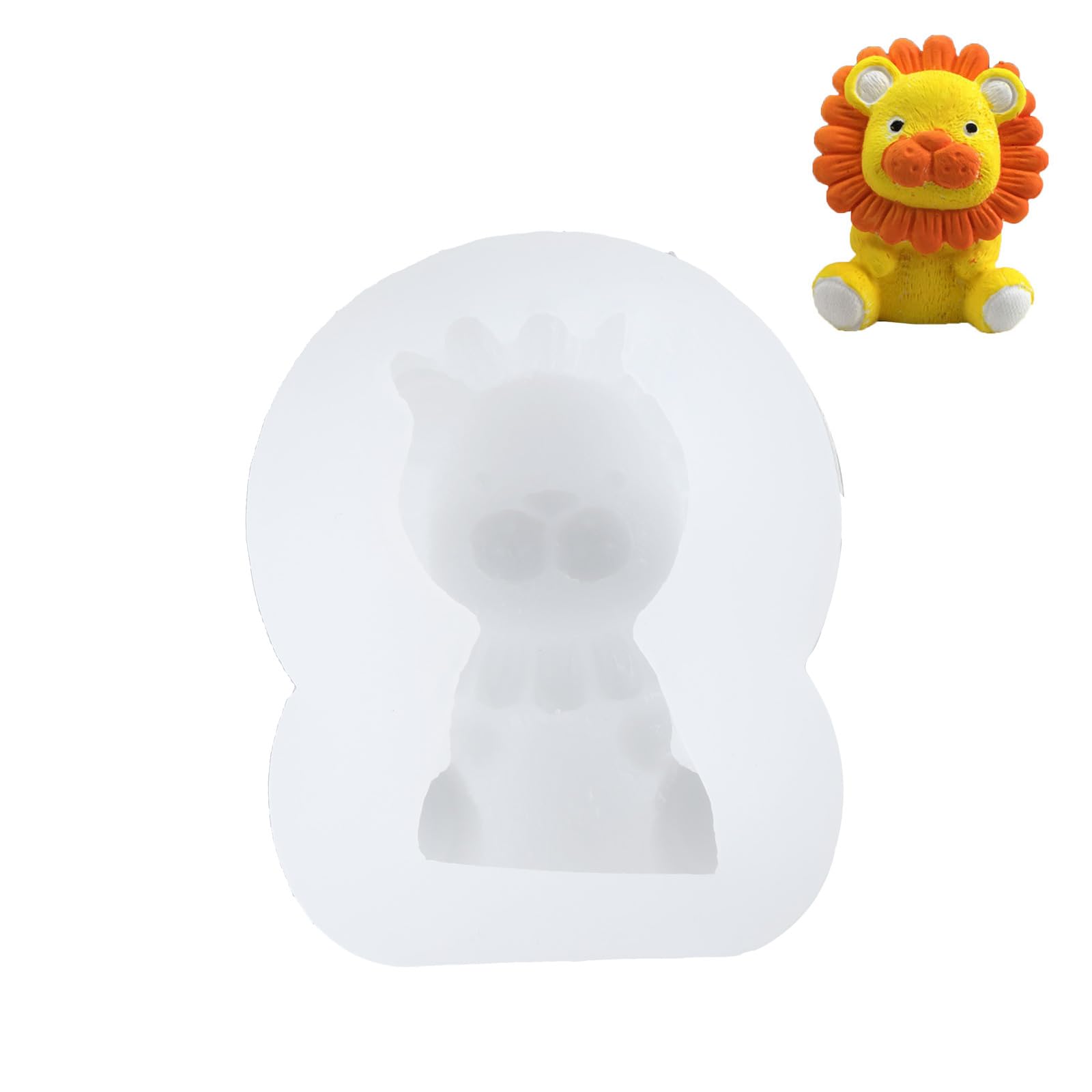 yanwuwa 3-dimensional Mold Cartoon Shaped Craft Art Silicone Mold for Making Decorating Tabletop Ornaments