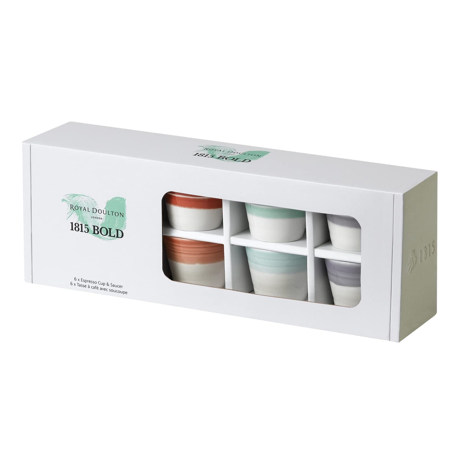 Royal Doulton 1815 Bold Tasse à expresso 85 ml S/6