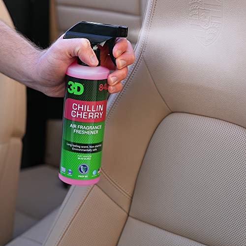 Image of 3D Chillin Cherry Car Air Freshener - 16oz Spray - Natural Cherry Scent from Real Fruit - Water-Based, Non-Toxic, Safe for Pets & People - Long-Lasting Deodorizer