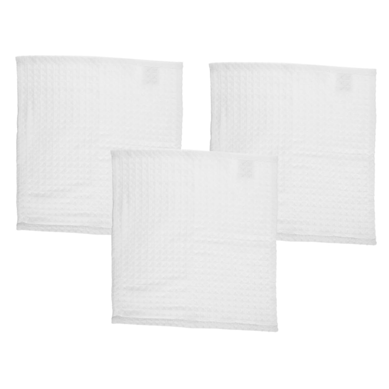 FRCOLOR 3pcs Cotton Washcloths Square Hand Towels Soft Absorbent Face Cloths for Makeup Removal Shower and Daily Use Versatile Solid Color for Home and Travel