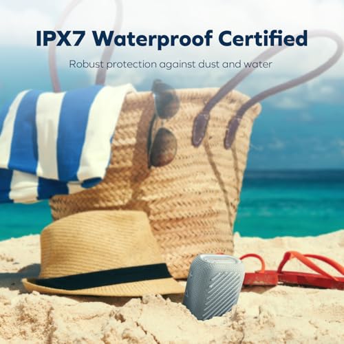 Enceinte Bluetooth 5.3 CREATIVE MUVO Flex portable grise IPX7