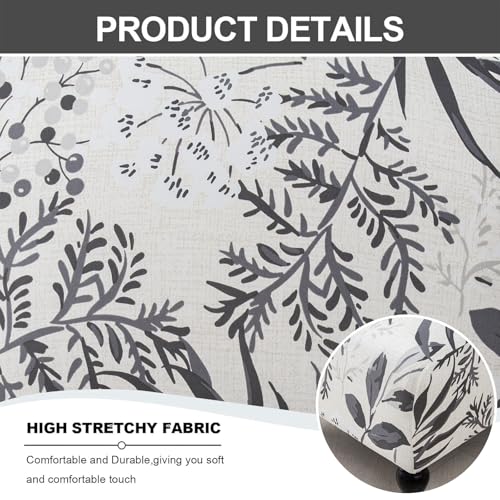 Image of Eco-Ancheng Armless Chair Slipcover Removable Armless Accent Chairs Covers Washable Armless Slipper Chair Slipcover Printed Armless Chair Furniture Protector Covers for Living Dining Room Hotel