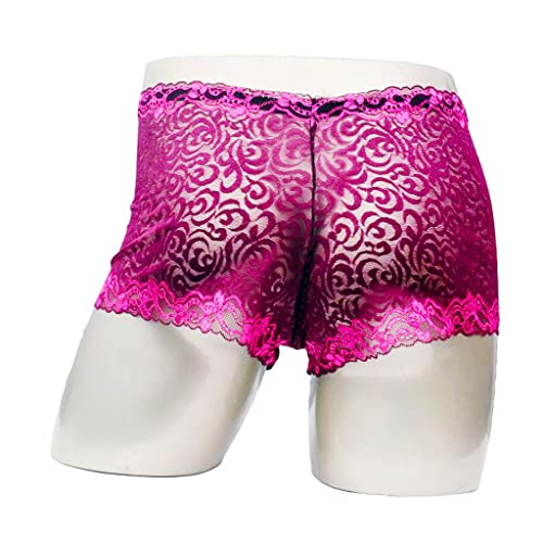 AGJGFM Mens Lace sissy pouch panties Boxer underwear4