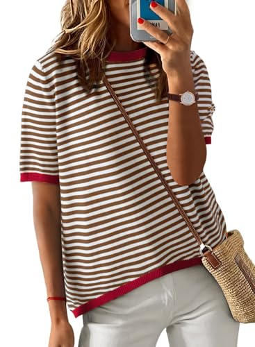 T-shirt femme ete manche courte ideal pour vos terrasses et vacances