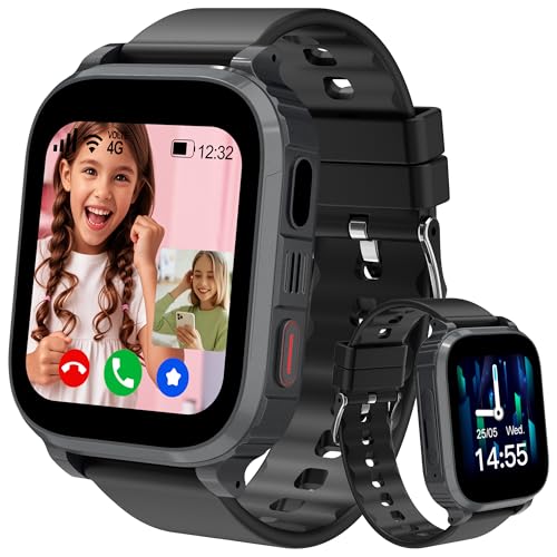 Ruopoem Smartwatch Kinder, Kinder Smartwatch mit IP68 Wasserdicht Spiel Wecker Taschenrechner, Kinderuhr Smart Watch Geschenk für Jungen Mädchen Student