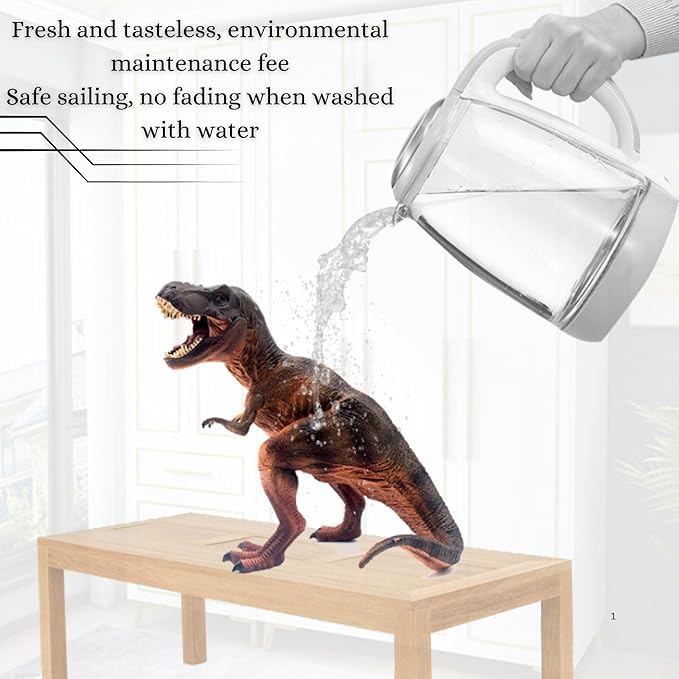 Image of Big Size Realistic T Rex Dinosaur Toy for Kids Tyrannasaurus Dino Jumbo Animals Action Figure for Girls and Boys Prehistoric Animal Educational & Learning Toy Playset Best Birthday Return Gift