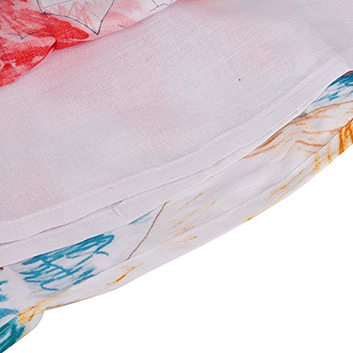Image of Wish Karo Baby Girls Cotton Frock Causal Dress for Girls-Orange Dress - (ctn306)