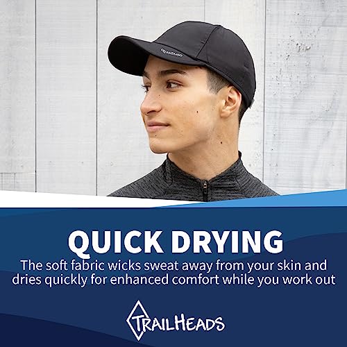 Image of TrailHeads Men's Running Hat with UV Protection | Quick Dry Sports Hats for Men | UPF 50 Hats | Summer Hats for Men